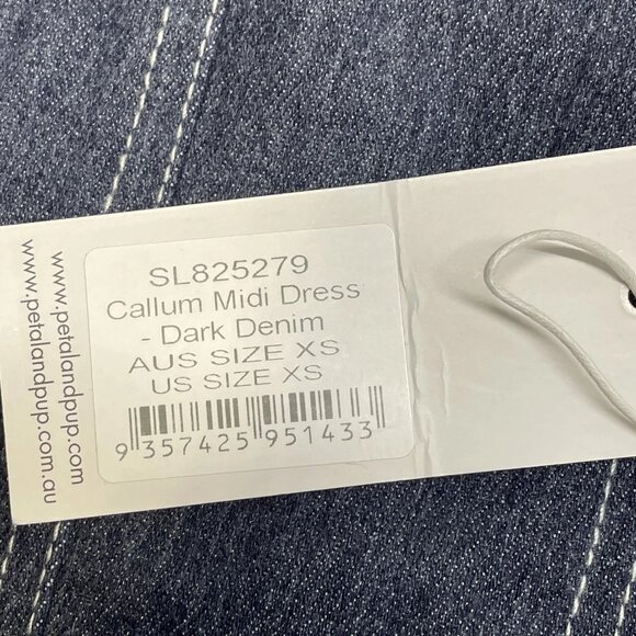 Petal + Pup Callum Sleeveless Denim Maxi Dress • Size XS • Blue - Picture 2 of 8